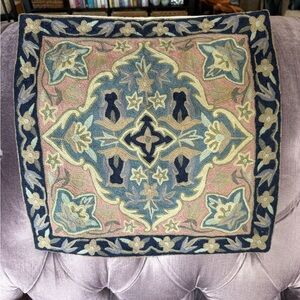 Wool Embroidered Pillow Cover